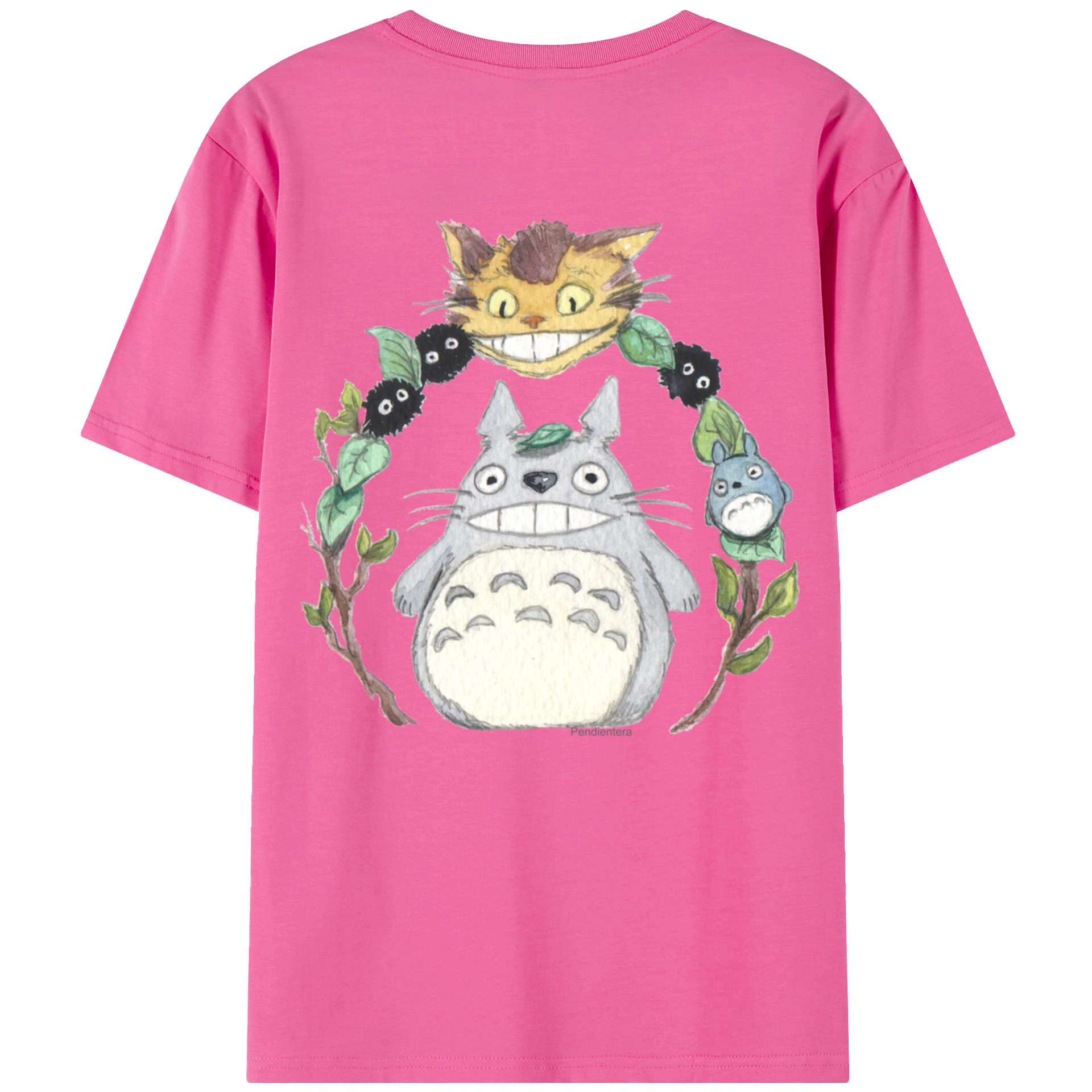 （画像用） となりのトトロ 草壁メイ 草壁サツキ My Neighbor Totoro Satsuki Kusakabe Mei Kusakabe レディース半袖Tシャツ(バックプリント)